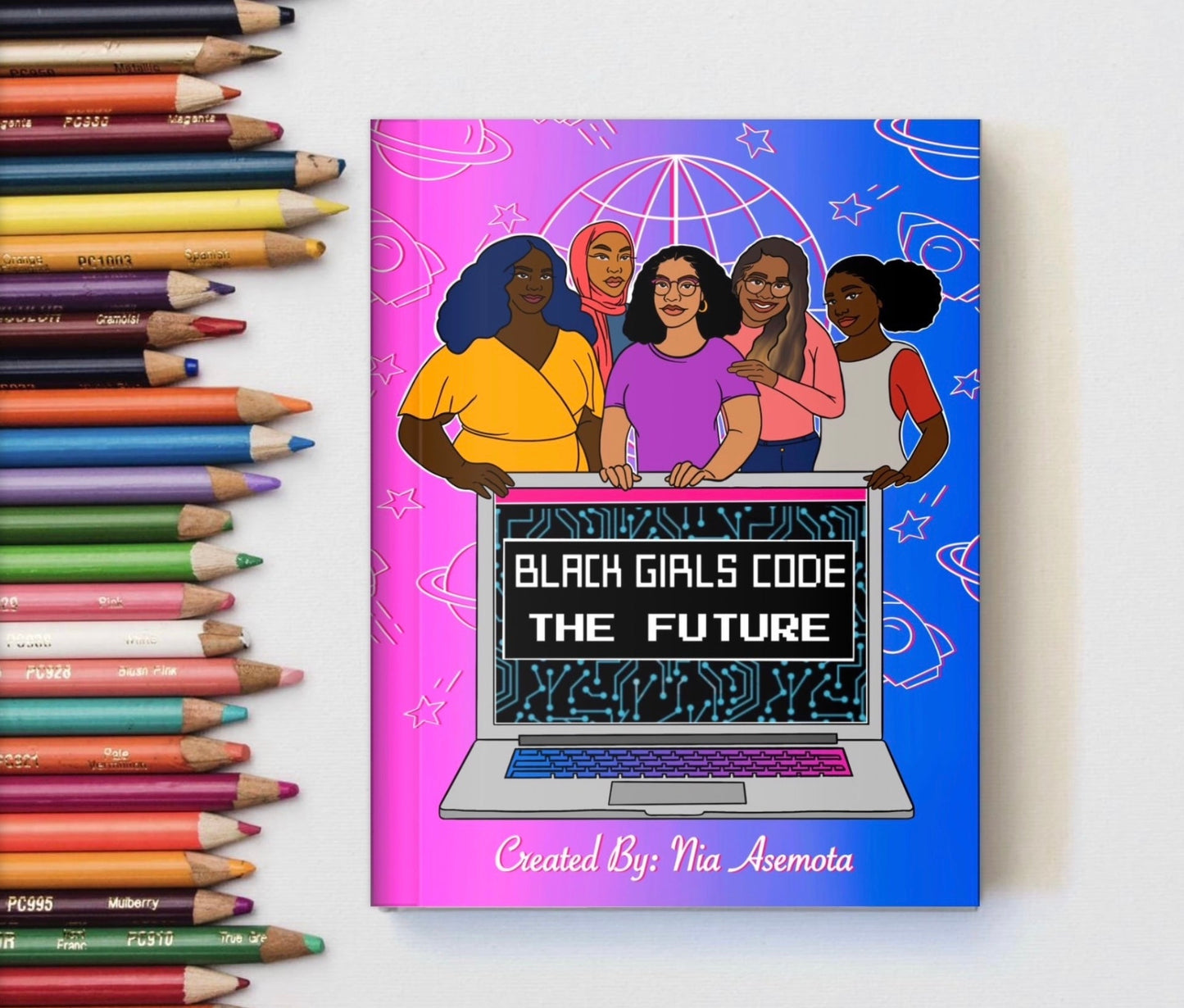 Black Girls CODE The Future Coloring Book - ArtxNia