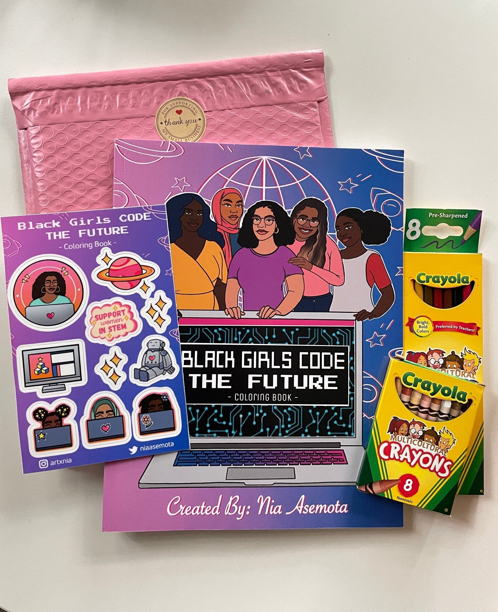 Black Girls CODE The Future Coloring Book Bundle - ArtxNia