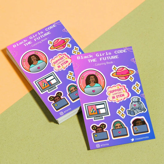 Black Girls CODE The Future Sticker Sheet - ArtxNia